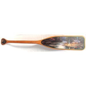Thomas Kinkade Decorative Oar Paddle "End of a Perfect Day II" 98395 2003 mounts